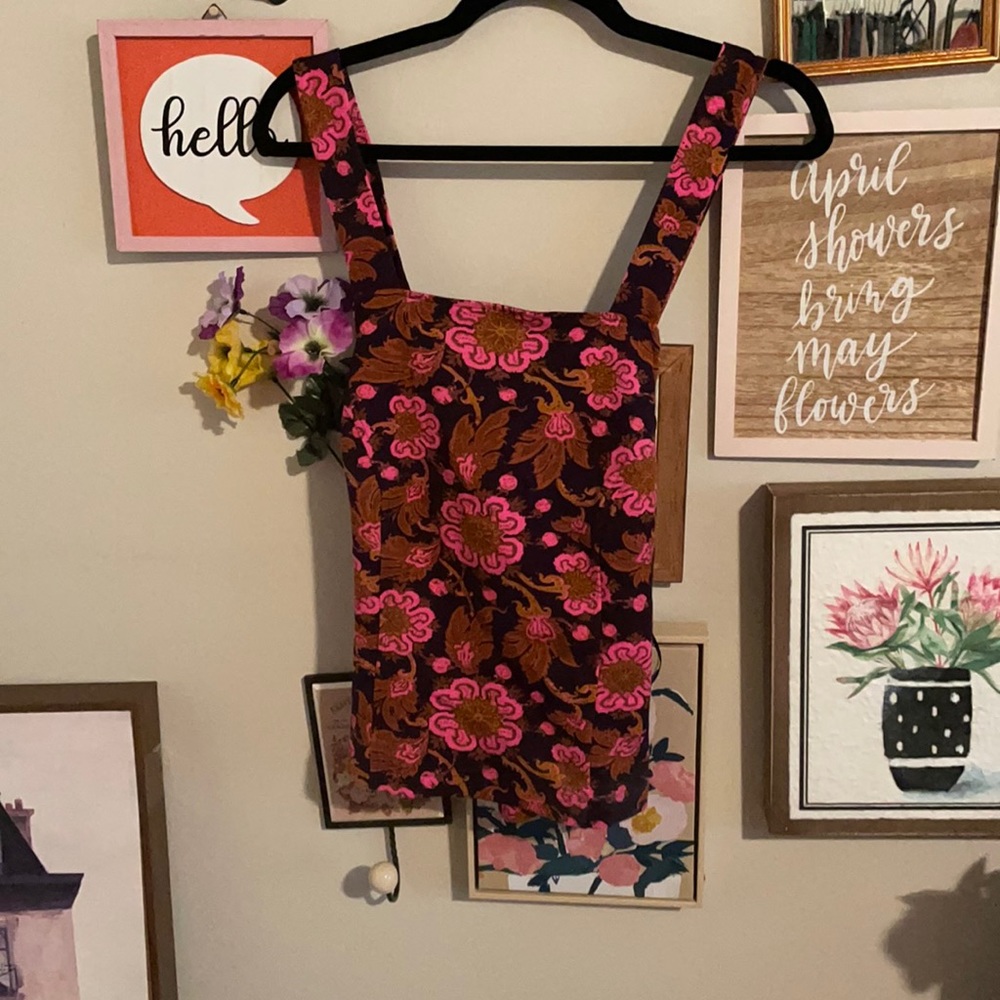 Anthropologie crisscross halter top